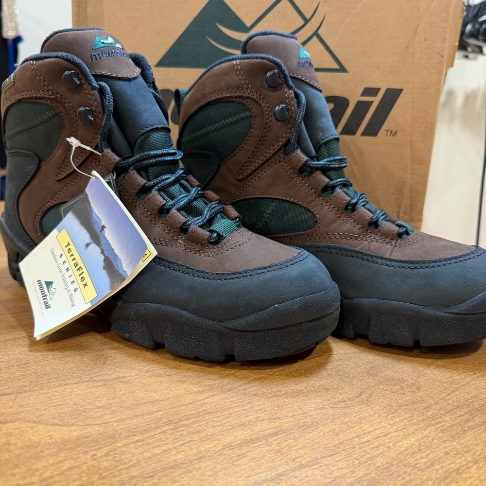Montrail Skyline GTX TerraFlex Men 7.5 Brown Green Gore-Tex Hiking Boots New